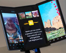 Samsung Display lijkt zijn grotere 'Flex G'-concept de afgelopen jaren te hebben verfijnd. (Afbeeldingsbron: CNET)