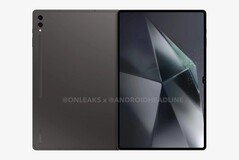 Samsung Galaxy Tab S10 Ultra render 3 (bron: @Onleaks x @AndroidHeadline)