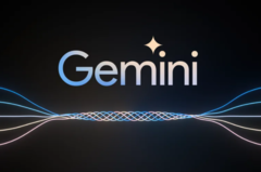 De pop-up animatie van Gemini Assistant heeft een blauwpaarse tint, terwijl Apple&#039;s Siri een meer veelkleurige animatie heeft. Het ontwerp van Google kan er bij de lancering nog anders uitzien. (Afbeeldingsbron: Google)