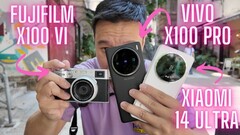 Youtuber Ben&#039;s Gadget Reviews toont vergelijkende beelden van een Fujifilm X100VI met de Vivo X100 Pro en Xiaomi 14 Ultra vlaggenschip camera smartphones.