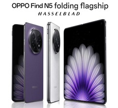 De Oppo Find N5 zal in China verkrijgbaar zijn in de kleuren Satin Black, Jade White en Dusk Purple (Afbeelding bron: Oppo)