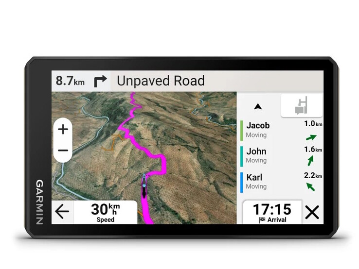 De positie van andere bestuurders kan worden weergegeven. (Afbeeldingsbron: Garmin)