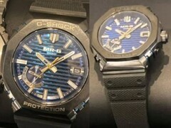 De gelekte afbeeldingen wijzen in de richting van een donkerblauwe wijzerplaat en een slanke zwarte titanium kast. (Afbeeldingsbron: Great G-Shock World) 