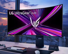 De UltraGear OLED 45GX950A heeft een kromming van 800R. (Afbeeldingsbron: LG)