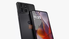 De Moto G75 krijgt een plat scherm, een plat frame en een platte achterkant. (Afbeeldingsbron: 91Mobiles)