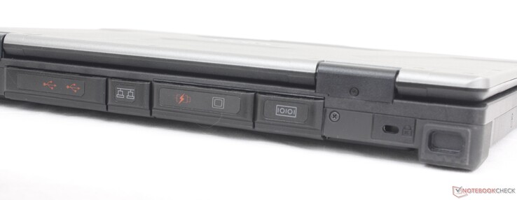 Achterkant: 2x USB-A 3.2 Gen. 2, RJ-45, USB-A 3.2 Gen. 1, VGA-poort, Kensington-slot