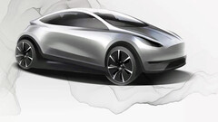 Tesla hatchback ontwerptekening (afbeelding: Tesla)