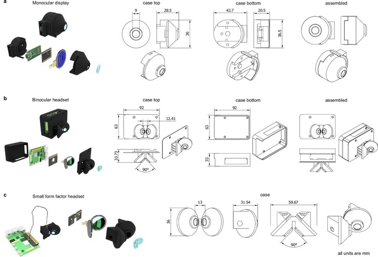 MouseGoggles is een 3D-geprinte VR-headset voor muizen waarop de Godot game engine draait op een Raspberry Pi 4. (Afbeelding bron: M. Isaacson et al. via Nature Methods)