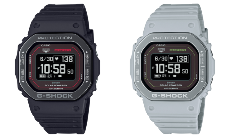 De Casio DWH5600MB1A4 (links) en DWH5600MB8A9 (rechts) horloges. (Afbeeldingsbron: Casio)(Afbeeldingsbron: Casio)