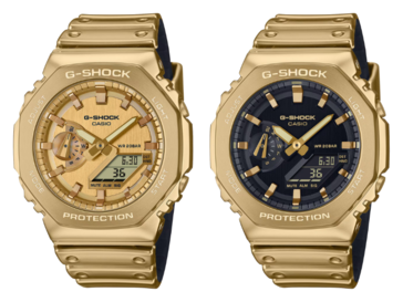 De Casio GM2100YMG-9A9 (links) lijkt op de GM2100YMG-9A (rechts). (Afbeeldingsbron: Casio)