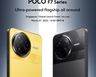 De Poco F7-serie wordt op 27 maart gelanceerd. (Afbeelding Bron: Xiaomi)