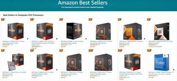 Best verkochte CPU's op Amazon. (Afbeeldingsbron: Amazon)