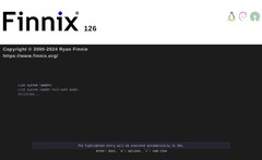 Finnix 126 live Linux opstartscherm (Afbeelding bron: Finnix Blog) 