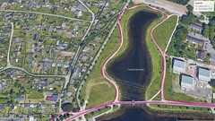 GPS-test: tocht rond een meer