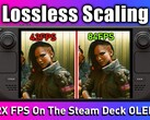 Lossless Scaling op Steam Deck OLED toont positieve resultaten in eerste test (Afbeeldingsbron: ETA Prime)