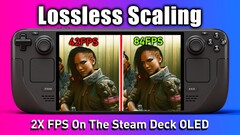 Lossless Scaling op Steam Deck OLED toont positieve resultaten in eerste test (Afbeeldingsbron: ETA Prime)