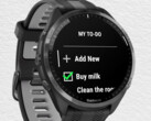 De Garmin ComingUp app kan gebruikt worden om to-do lijstjes op uw smartwatch te beheren. (Afbeelding bron: Garmin)