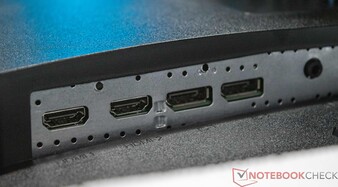 HDMI en DisplayPort aan de achterkant