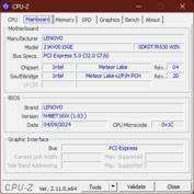 CPU-Z moederbord