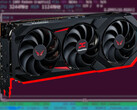 AMD Radeon RX 9070 XT op scherm met overklokresultaten