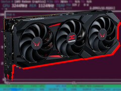 AMD Radeon RX 9070 XT op scherm met overklokresultaten