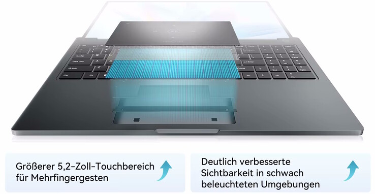 Een groot touchpad is inbegrepen (Afbeeldingsbron: Blackview)