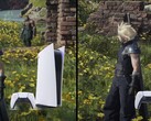 Sony's PlayStation 5 Pro liet een aantal serieuze verbeteringen zien ten opzichte van de basis PlayStation 5 in FF7 Rebirth. (Afbeelding bron: Sony, DF met bewerkingen)