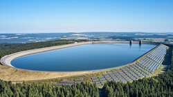 Hoe groter en hoger, hoe goedkoper pompaccumulatiecentrales worden - hier Markersbach in het Ertsgebergte. (Afbeeldingsbron: Vattenfall)