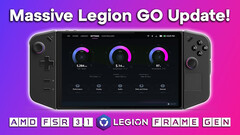 AMD FSR 3.1 en frame-generatie landt op Lenovo Legion Go (Afbeeldingsbron: ETA Prime op YouTube)