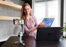 Ondersteuning voor videoconferentie-apps betekent dat de aantrekkingskracht van de Flow Pro verder gaat dan het maken van inhoud (Afbeelding bron: Insta360)