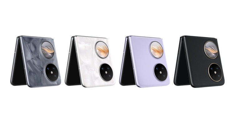 De Pocket 2 in Tahitian Grey, Rococo White, Taro Purple, Elegant Black. (Afbeeldingsbron: Huawei)