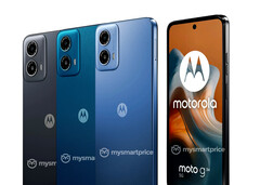 Motorola zal de Moto G34 5G in ten minste drie kleuropties verkopen, waarvan één met een lederlook afwerking. (Afbeeldingsbron: MySmartPrice - bewerkt)