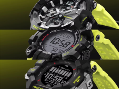 Van boven naar beneden: de Casio G-Shock Gravitymaster GRB300RY-1A9, Mudman GW9500MRY-1A9 en de Rangeman GPRH1000RY-1A9. (Afbeeldingsbron: Casio)