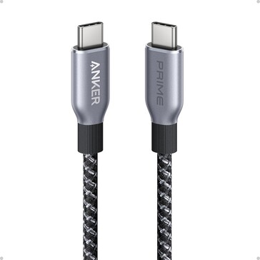 De Anker Prime USB-C naar USB-C kabel (240W, Upcycled-Gevlochten). (Afbeeldingsbron: Anker)