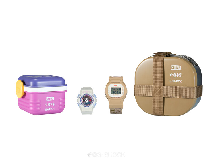 De verpakking van zowel de nieuwe Casio G-Shock als de Baby-G horloges. (Afbeeldingsbron: Weibo)