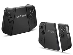 De Legion Go Charging Connector wordt bevestigd aan de afneembare controllers van de Legion Go. (Afbeeldingsbron: Lenovo)