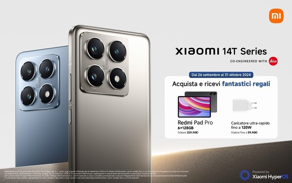 De Xiaomi 14T-serie krijgt volgens Amazon Italië verrukkelijke lanceringsgeschenken. (Afbeeldingsbron: Amazon Italië via GSMArena)