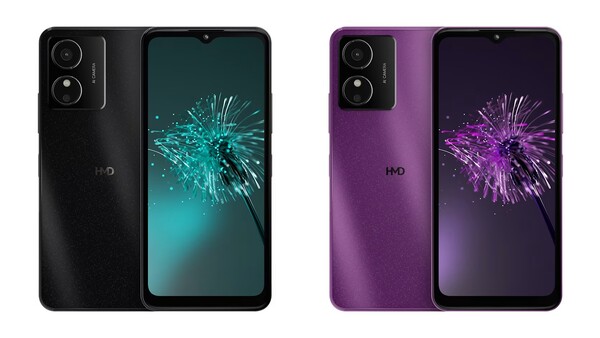 De HMD Aura is verkrijgbaar in Shadow Black en Electric Purple. (Afbeelding bron: HMD)