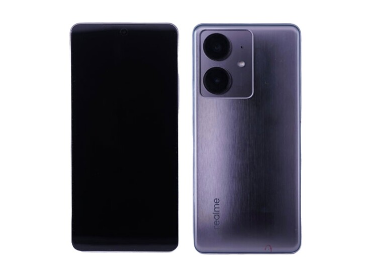 De Realme Neo 7 SE ziet er saai uit in zijn nieuwste designlek. (Bron: Digital Chat Station via Weibo)