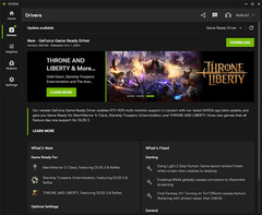 GeForce Opmerkingen over update van Game Ready Driver 565.90 in de Nvidia-app (Afbeeldingsbron: Eigen)