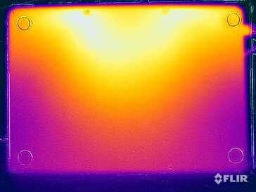 Stresstest oppervlaktetemperaturen (onder)