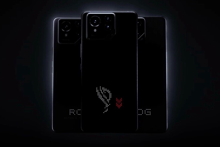 De ROG Phone 9 heeft een mini LED secundair display op de achterkant. (Afbeeldingsbron: Asus)