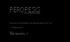 Peropesis Linux opstartscherm (Afbeelding bron: LinuxStory)