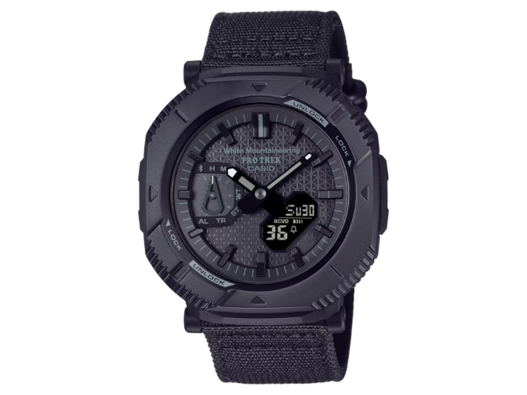 De Casio Pro Trek x White Mountaineering PRJ-B001WM-1 is nu verkrijgbaar in Europa. (Afbeeldingsbron: Casio)