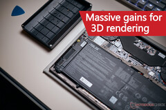 3D rendering workflows zagen enkele van de grootste verbeteringen op Linux. (Afbeeldingsbron: Notebookcheck - bewerkt)