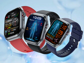 Rollme X3 smartwatch in zwart, blauw en rood (Afbeelding bron : Rollme)