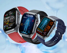 Rollme X3 smartwatch in zwart, blauw en rood (Afbeelding bron : Rollme)