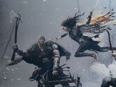 Kratos weert een rouwende, woedende Freya af in God of War Ragnarok. (Afbeelding bron: PlayStation)