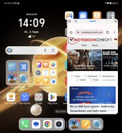 Homescreen met multitasking