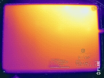 Stresstest oppervlaktetemperaturen (achterkant)